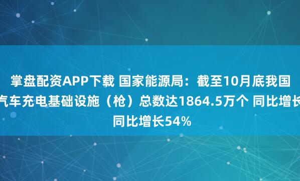 掌盘配资APP下载 国家能源局:截至10月底我国电动汽车充电基础设施(枪)总数达1864.5万个 同比增长54%